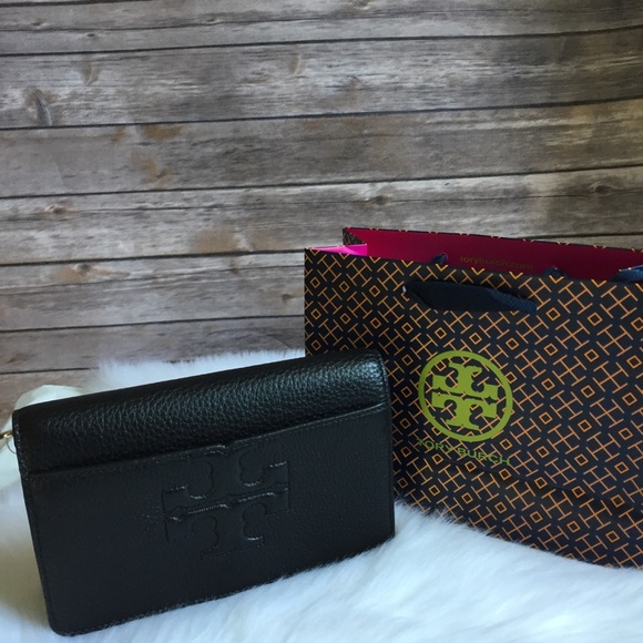 Tory Burch T small Bombe black crossbody shoulder - Picture 2 of 7
